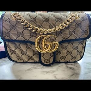 Gucci marmont canvas mini size